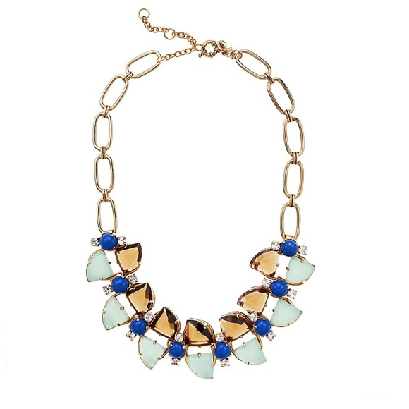 J.CREW EUC BUTTERFLY WING NECKLACE - BROWN LIME - Picture 1 of 7